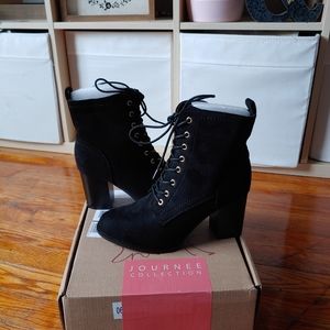 Journee Collection Lace Up Booties